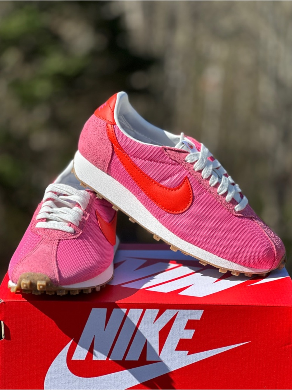 Nike W LD-1000 Pink Red Retro Lifestyle Casual Sneaker Womens 8.5 | 9 NEW